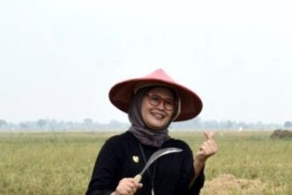 E:\Bupati Indramayu\Bupati di sawah.jpg